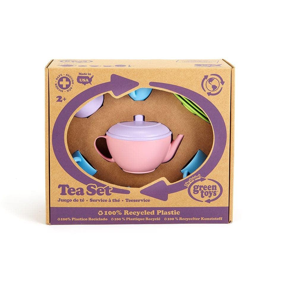 Green Toys-Tea Set - Pink-TEA01R-Legacy Toys