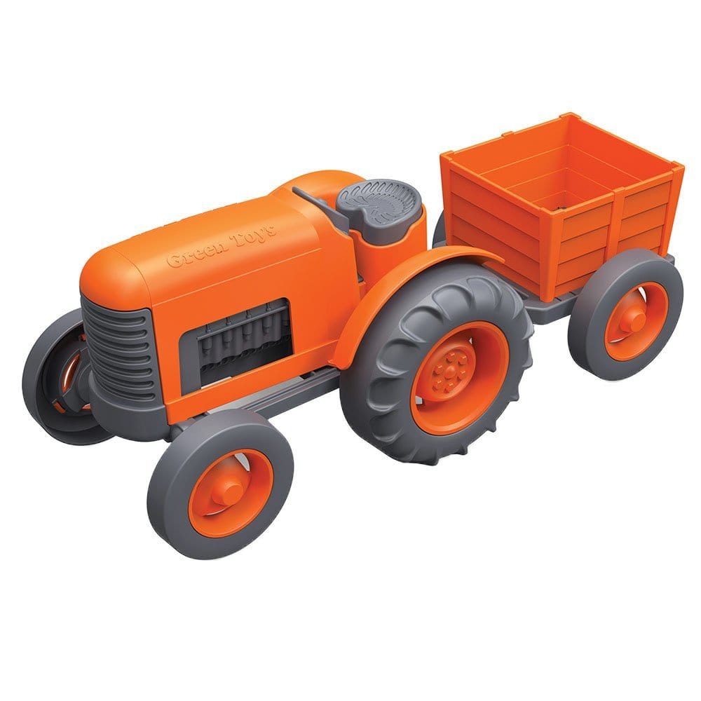 Green Toys-Tractor - Orange-TRTO-1042-Legacy Toys
