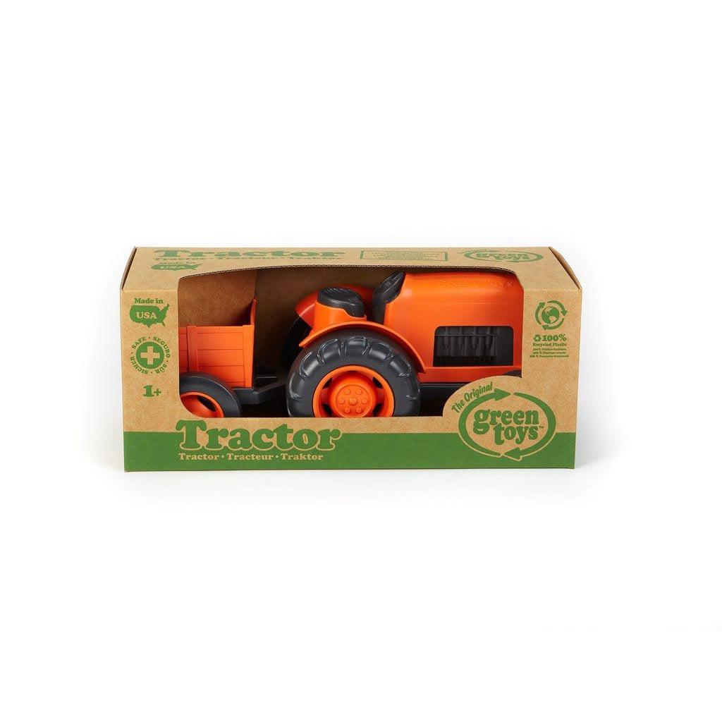 Green Toys-Tractor - Orange-TRTO-1042-Legacy Toys