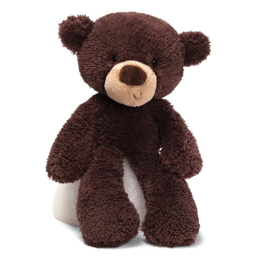 Gund-Fuzzy Teddy Bear - Chocolate-6047546-13.5
