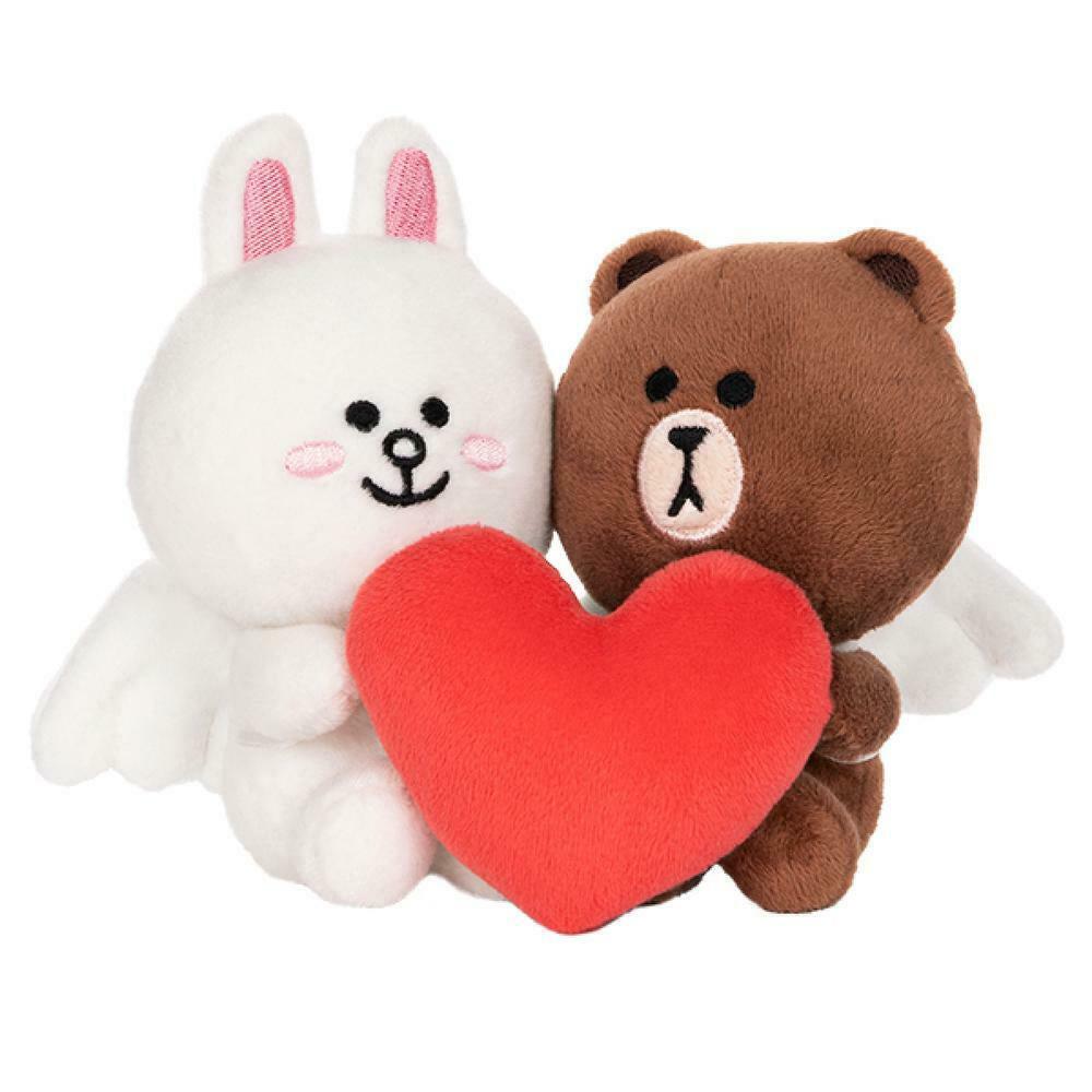 Gund-Gund Line Friends Brown And Cony Cupid Love 2-PACK-6059147-Legacy Toys