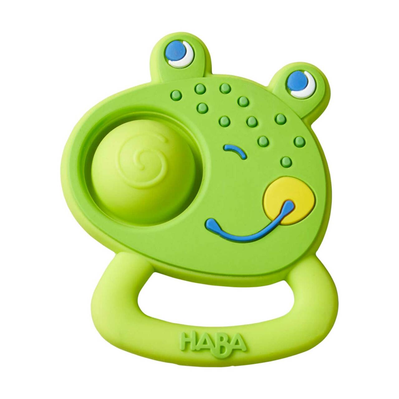 Haba-Popping Frog Silicone Teething Toy-305833-Legacy Toys