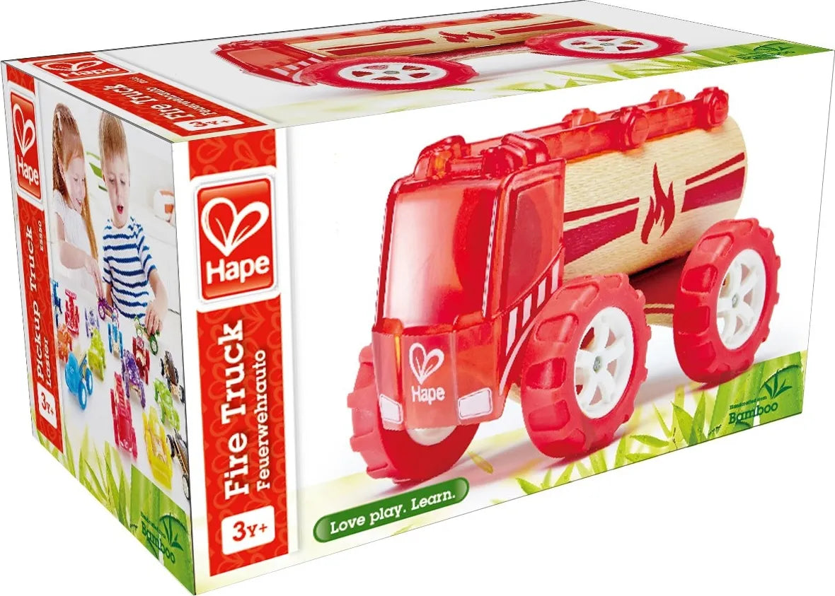 Hape-Bamboo Fire Truck-E5548-Legacy Toys