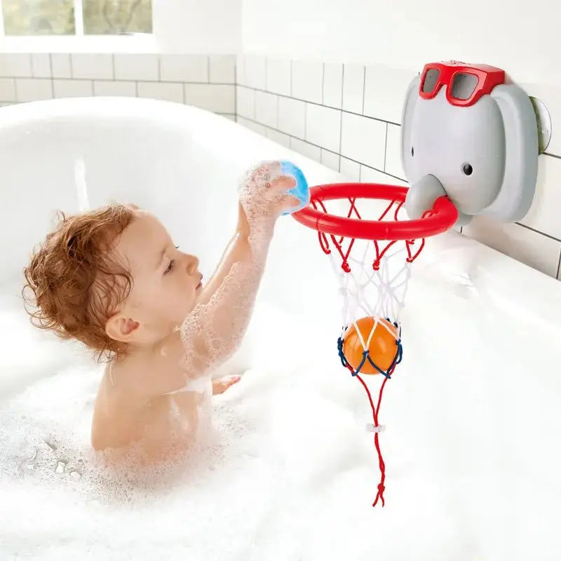 Hape-Bath Time Basketball Elephant Pal-E0221-Legacy Toys