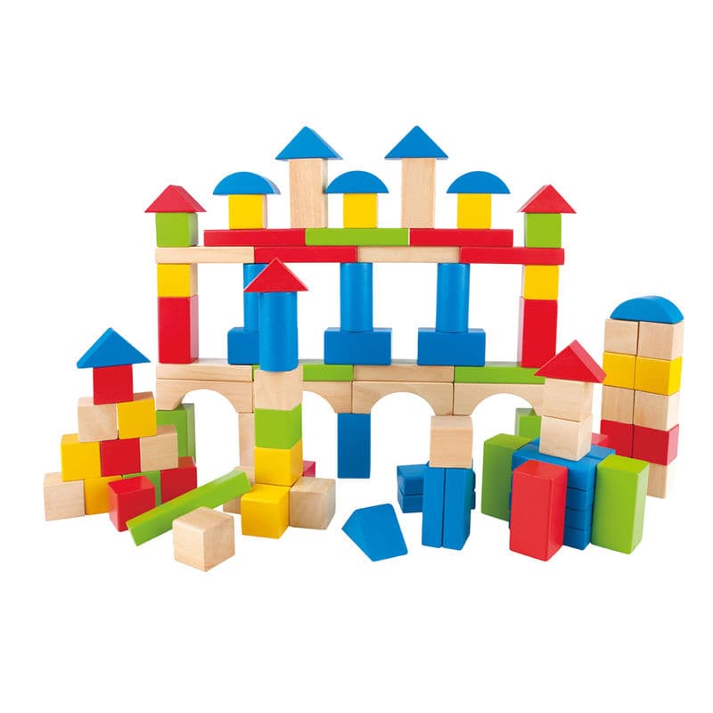 Hape-Build Up and Away Blocks - 100 Pieces-E0427-Legacy Toys
