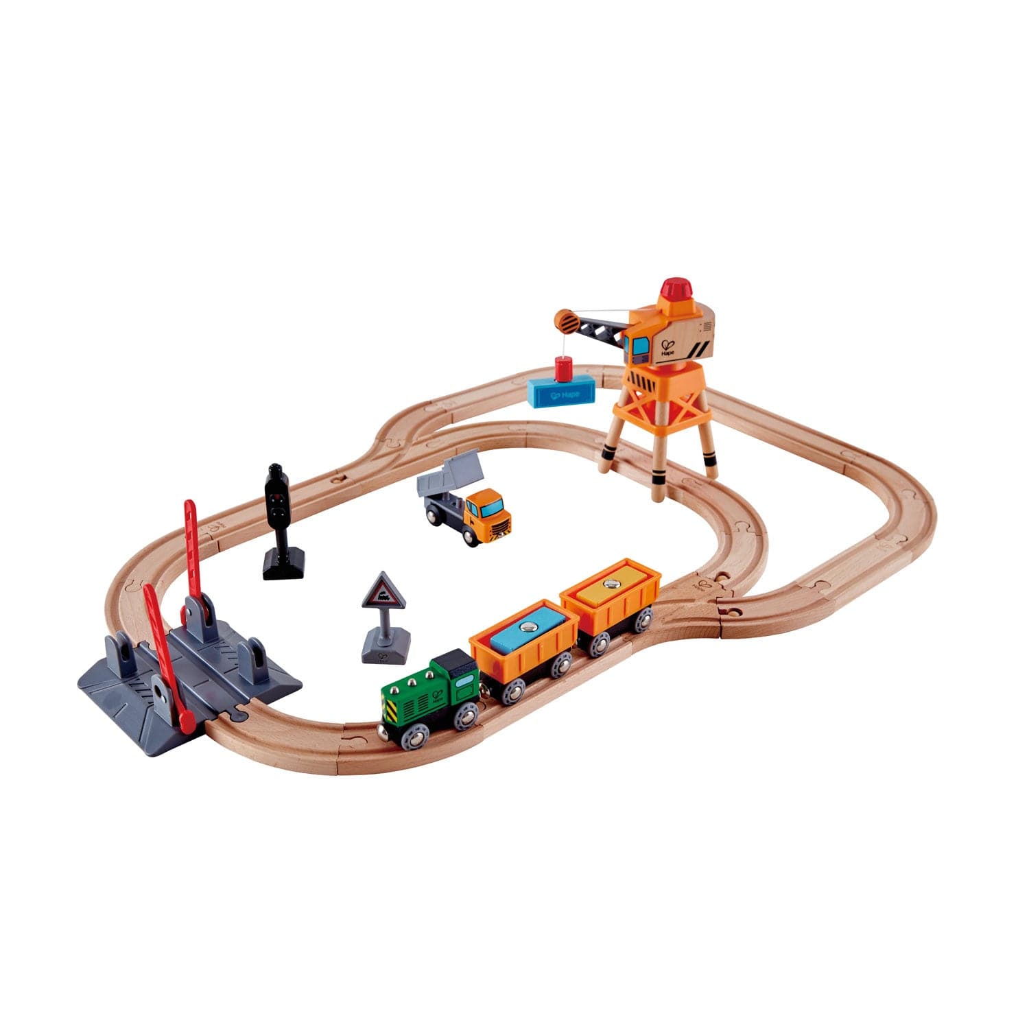 Hape-Crossing & Crane Set-E3732-Legacy Toys