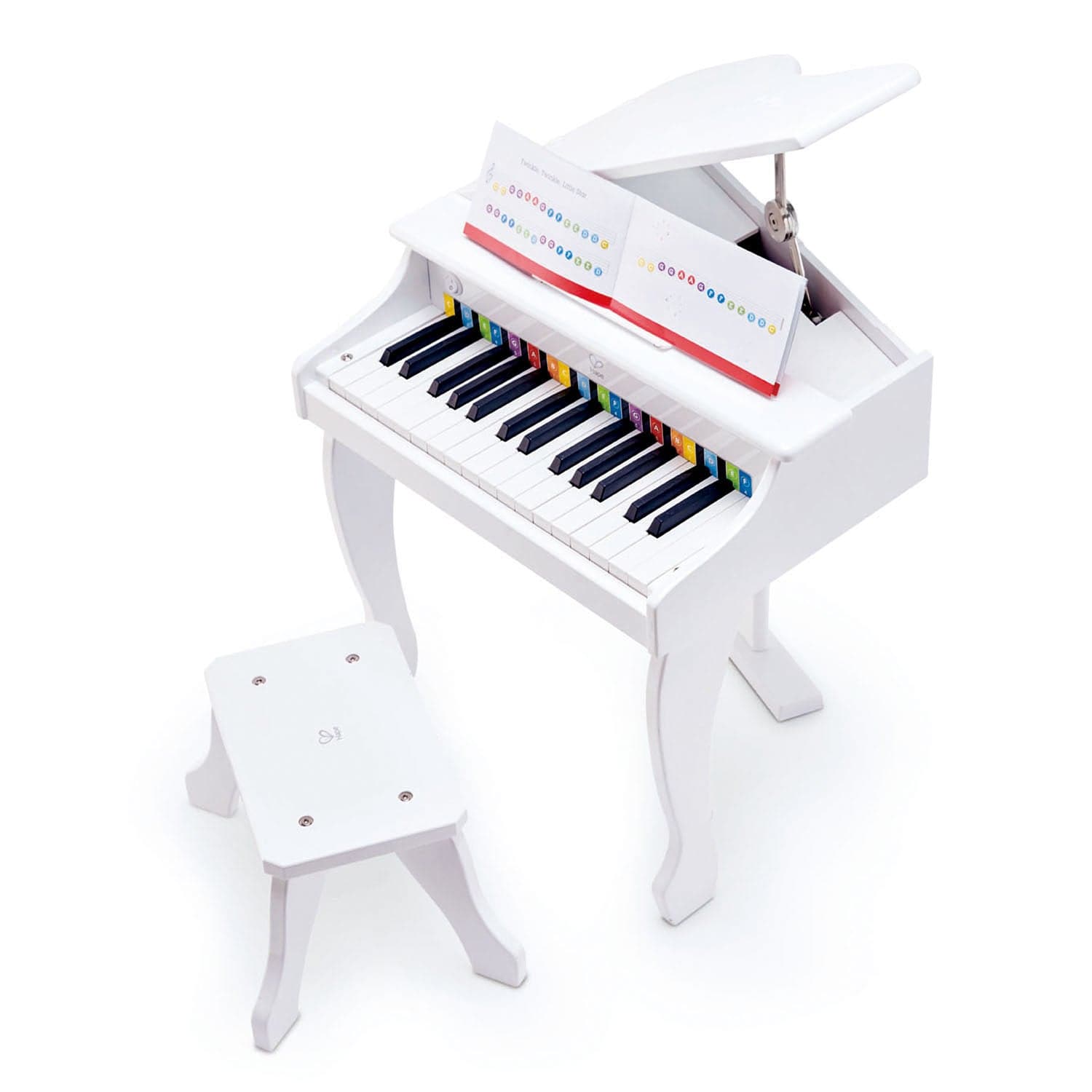 Hape-Deluxe Grand Piano - White-E0338-Legacy Toys