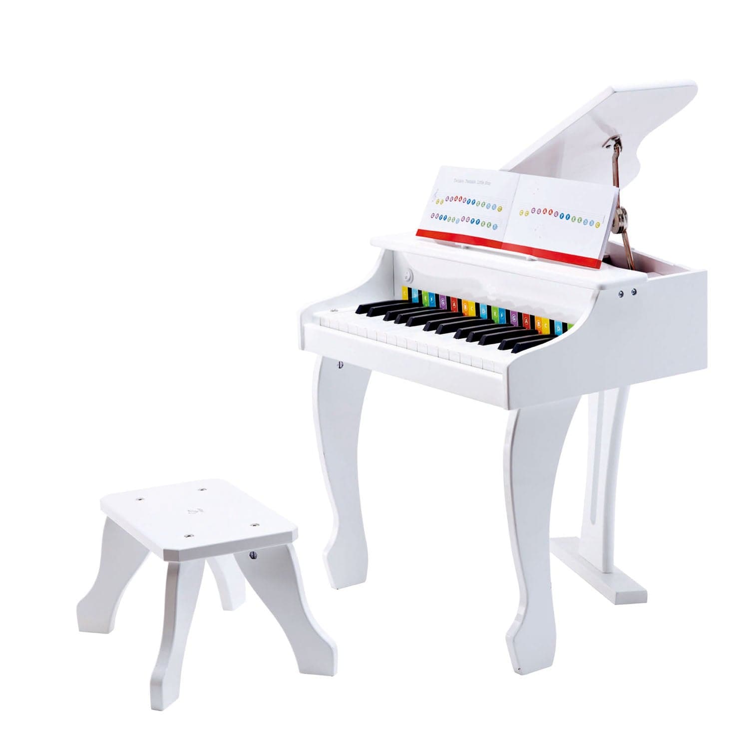 Hape-Deluxe Grand Piano - White-E0338-Legacy Toys