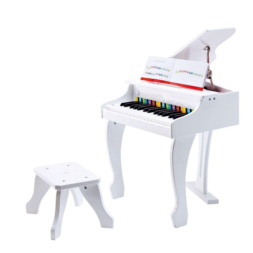 Hape-Deluxe Grand Piano - White-E0338-Legacy Toys