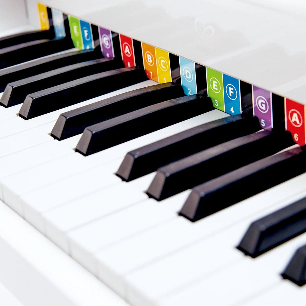 Hape-Deluxe Grand Piano - White-E0338-Legacy Toys