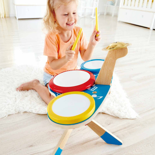 Hape-Drum and Cymbal Set-E0613-Legacy Toys