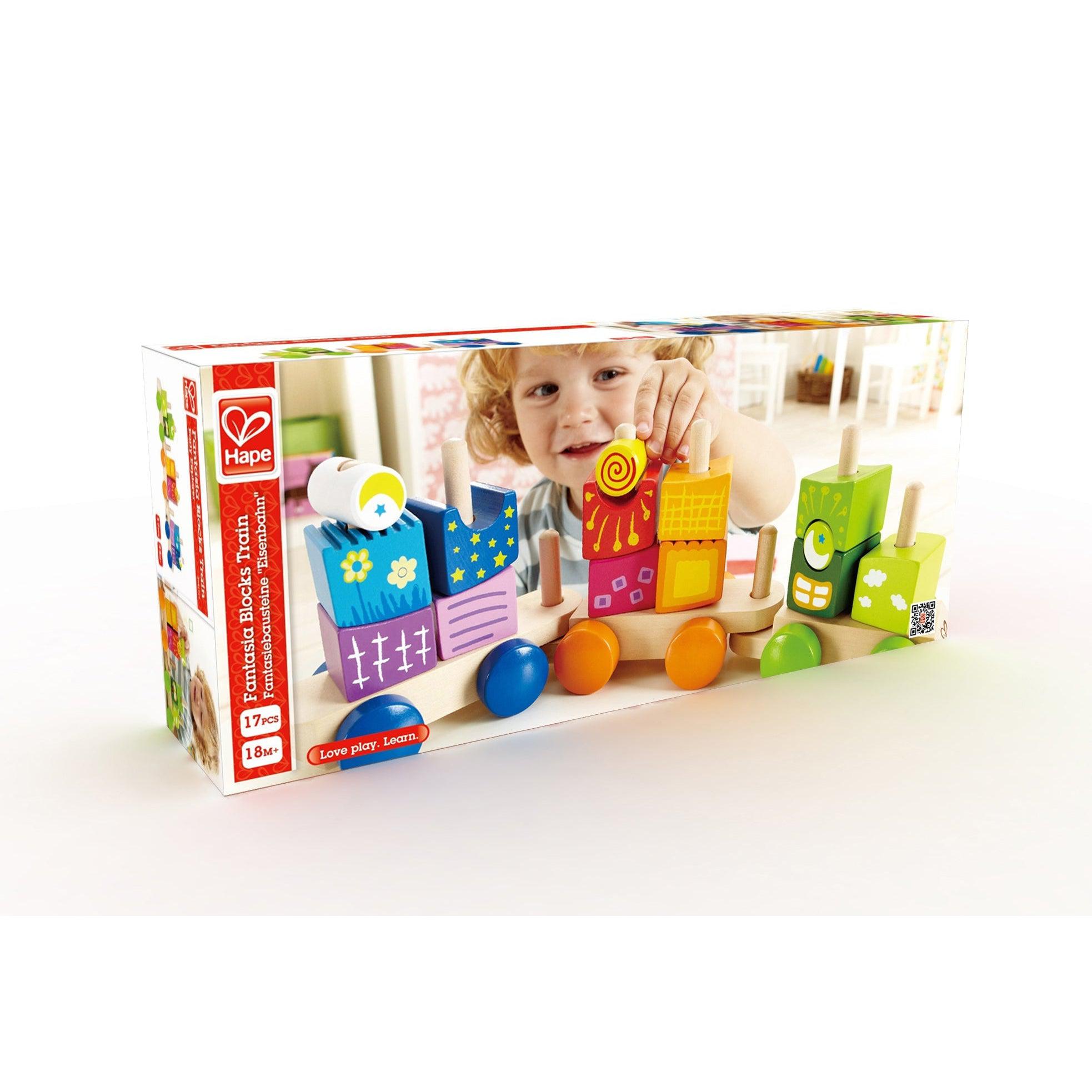 Hape-Fantasia Blocks Train-E0417-Legacy Toys