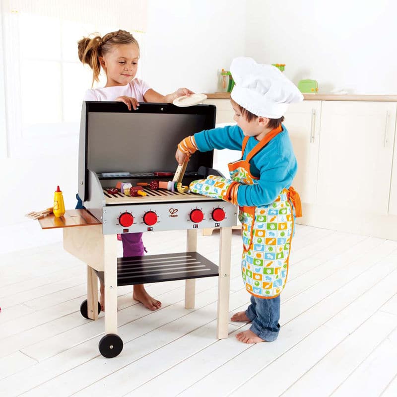 Hape-Gourmet Grill with Food-E3127-Legacy Toys