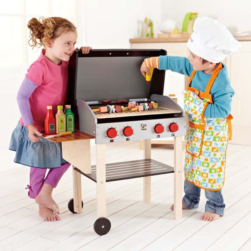 Hape-Gourmet Grill with Food-E3127-Legacy Toys