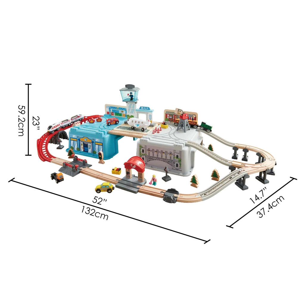 Hape-Hape Super Cityscape Transport Bucket Set-E3773-Legacy Toys