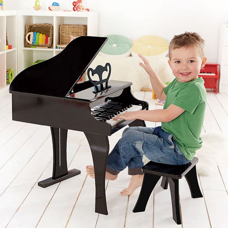 Hape-Happy Grand Piano - Black-E0320-Legacy Toys