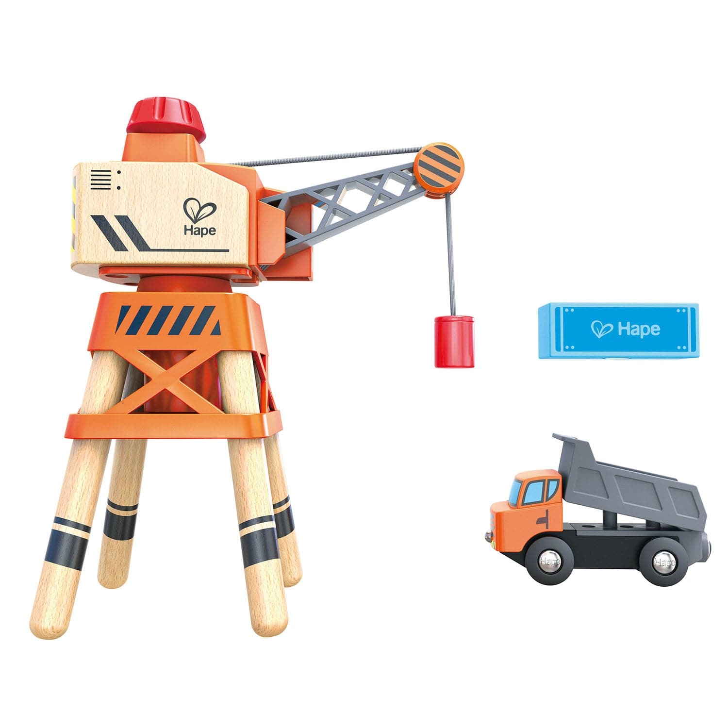 Hape-Large Boom Crane-E3715-Legacy Toys