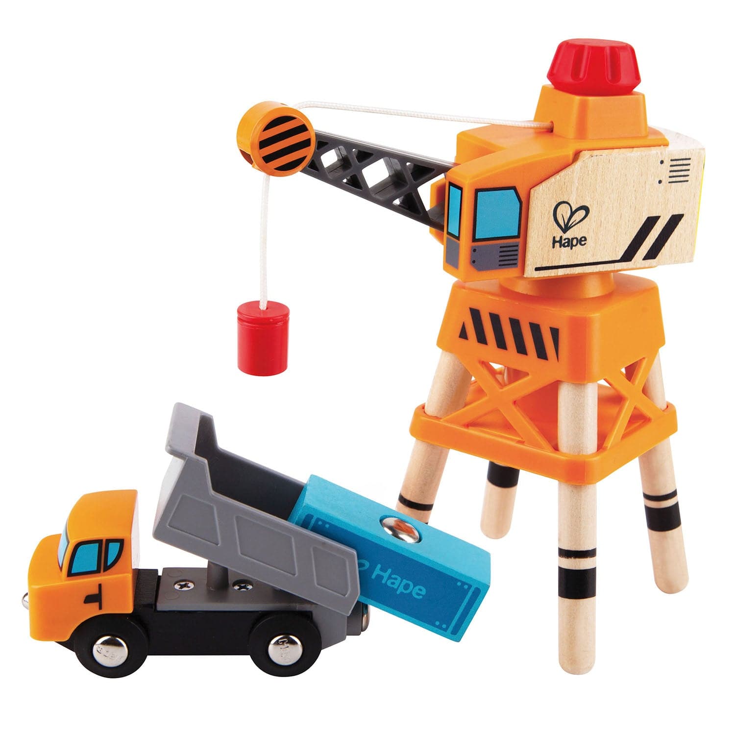 Hape-Large Boom Crane-E3715-Legacy Toys