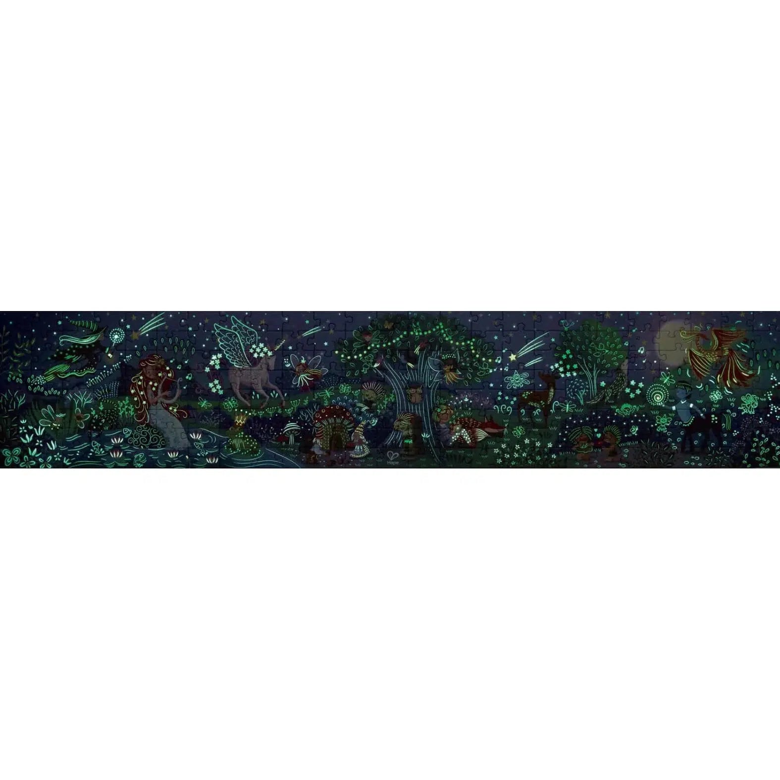 Hape Dinosaurs Puzzle 1.5 Meter Long | 200 Pieces Colorful Giant  Glow-in-The-Dark Jigsaw for Children 6+ Years