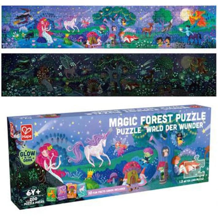 Hape-Magic Forest Puzzle - Glow in the Dark-E1633-Legacy Toys