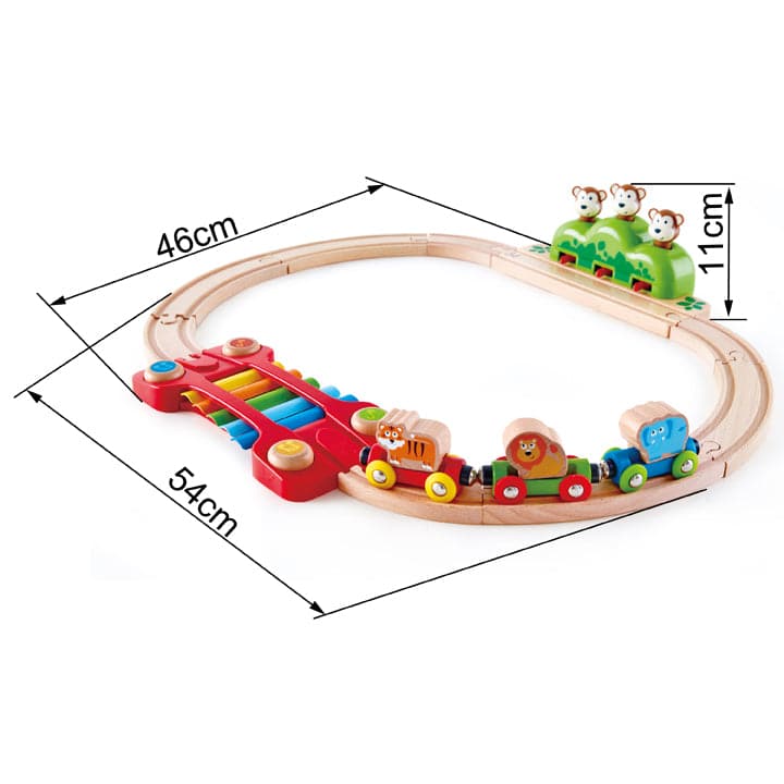 Hape-Music and Monkeys Railway-E3825-Legacy Toys