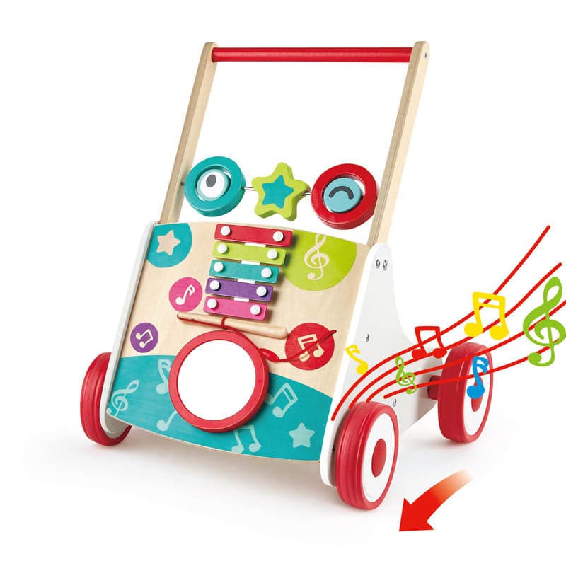 Hape-My First Musical Walker-E0383-Legacy Toys