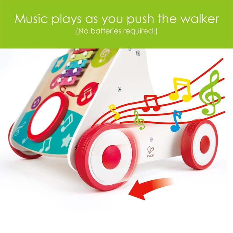 Hape-My First Musical Walker-E0383-Legacy Toys