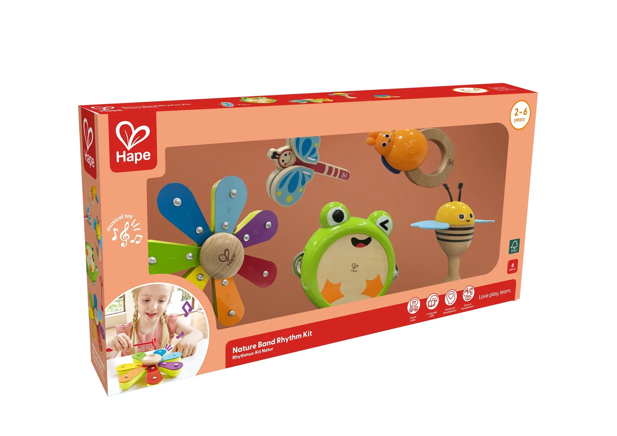 Hape-Nature Band Rhythm Kit-E0639-Legacy Toys