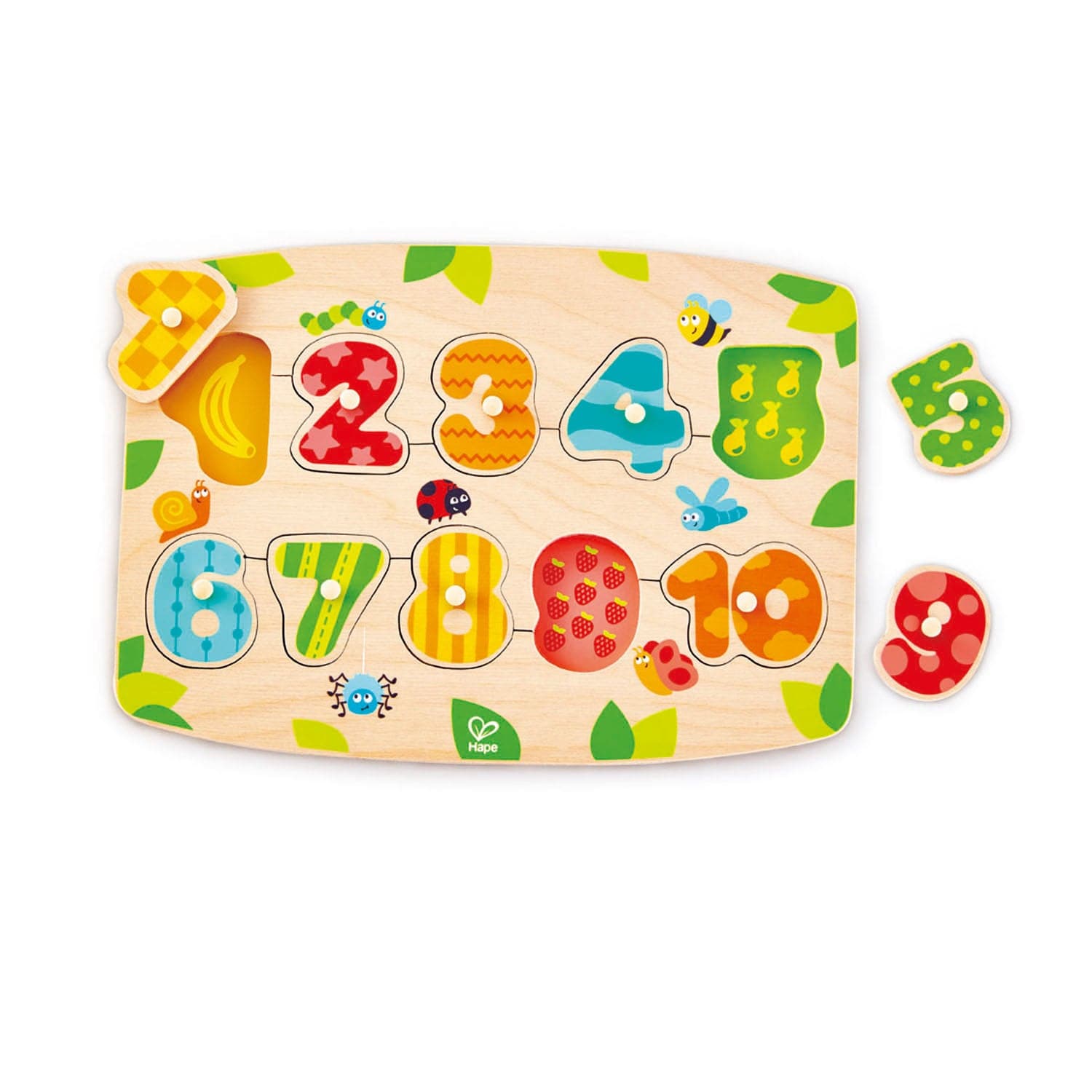 Hape-Number Peg Puzzle-E1404-Legacy Toys