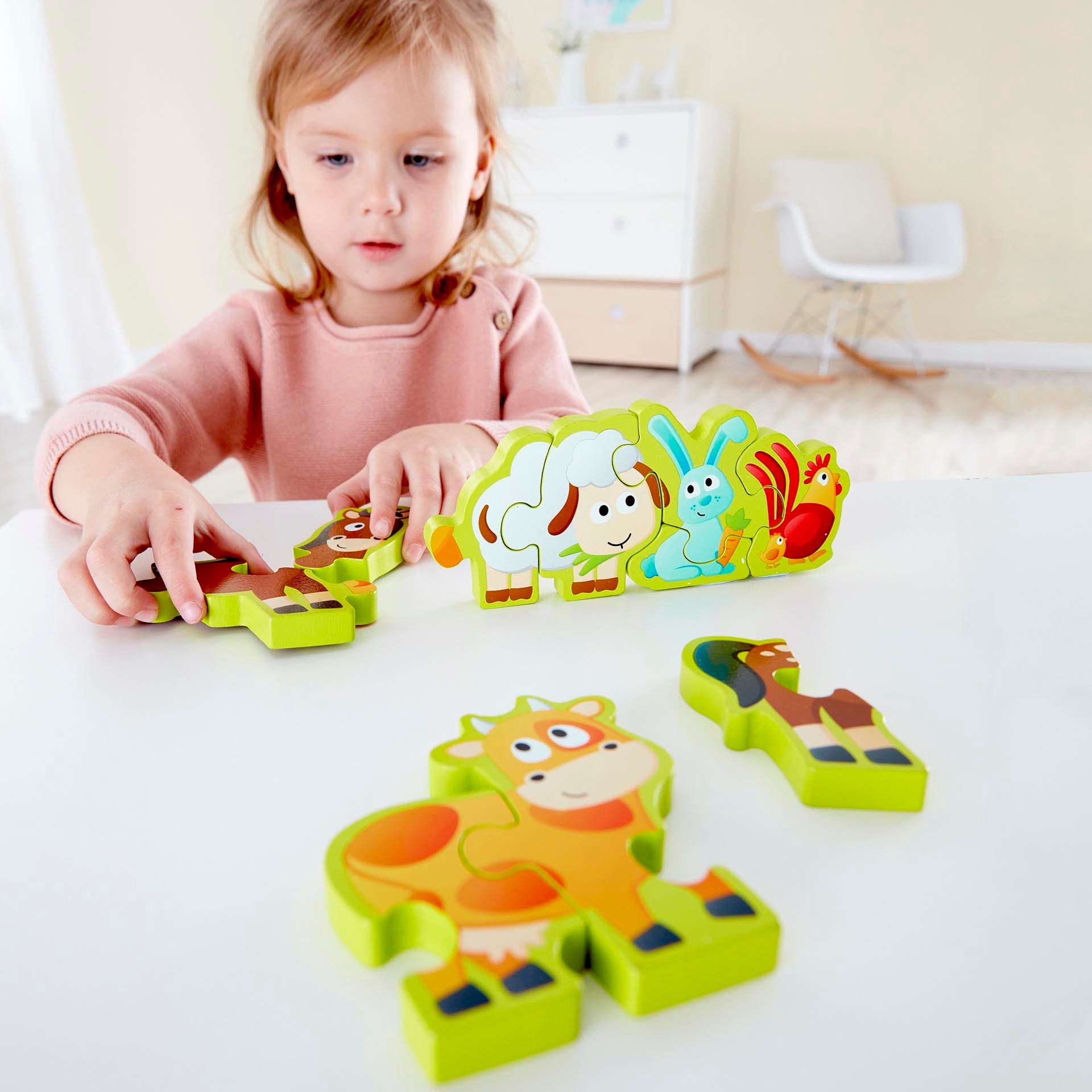 Hape-Numbers & Farm Animals Puzzle-E1628-Legacy Toys