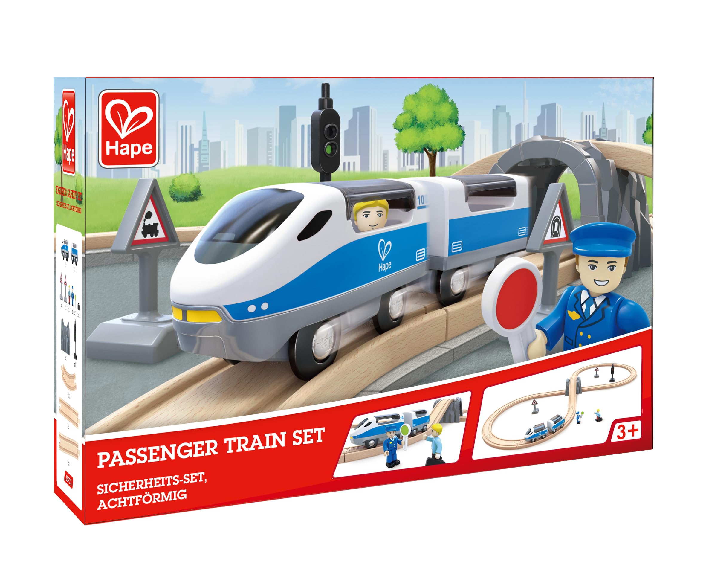 Hape-Passenger Train Set-E3729-Legacy Toys