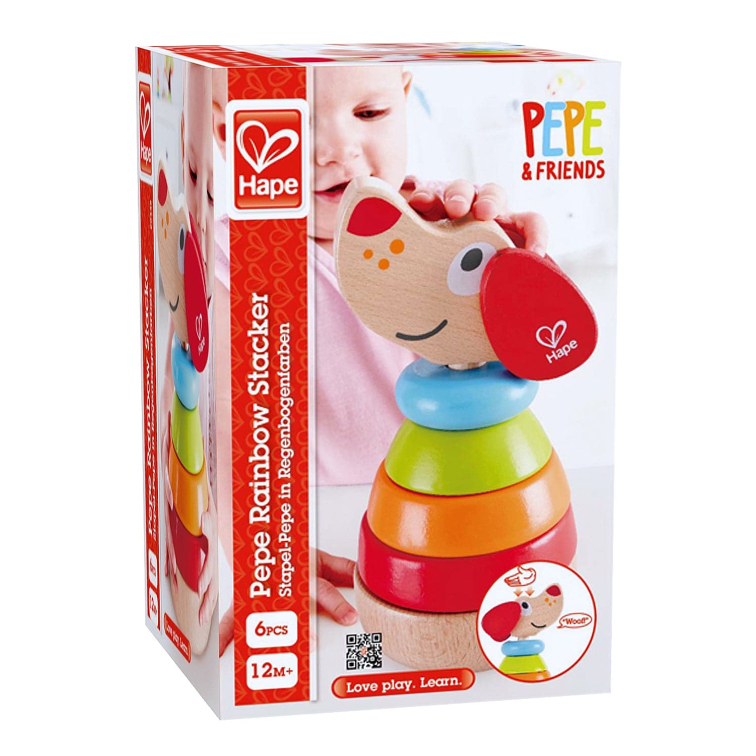 Hape-Pepe Sound Stacker-E0448-Legacy Toys