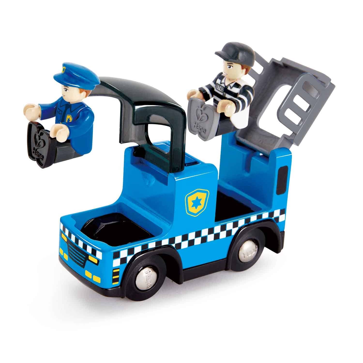 Hape-Police Car with Siren-E3738-Legacy Toys
