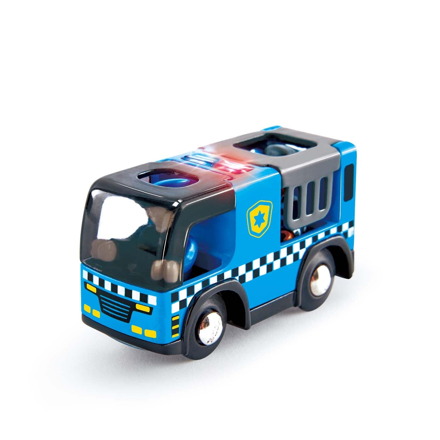 Hape-Police Car with Siren-E3738-Legacy Toys