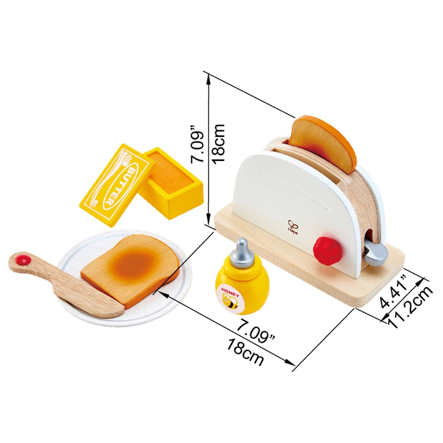Hape-Pop-up Toaster Set-E3148-Legacy Toys