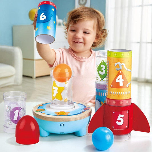 Hape-Rocket Ball Air Stacker-E0387-Legacy Toys