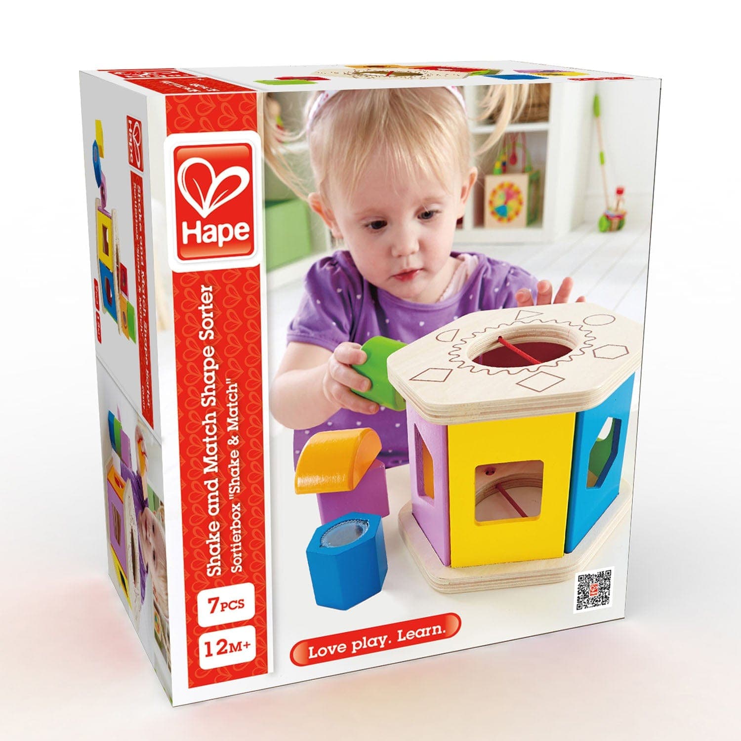 Hape-Shake and Match Shape Sorter-E0407-Legacy Toys