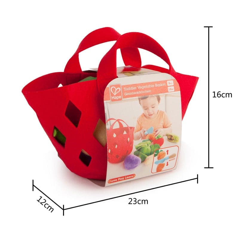 Hape-Toddler Vegetable Basket-E3167-Legacy Toys