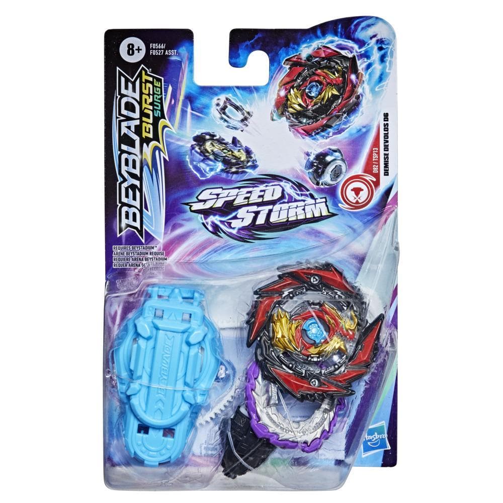 Hasbro-Beyblade Speedstorm Starter Pack Assorted-F0566-Demise Devolos D6-Legacy Toys