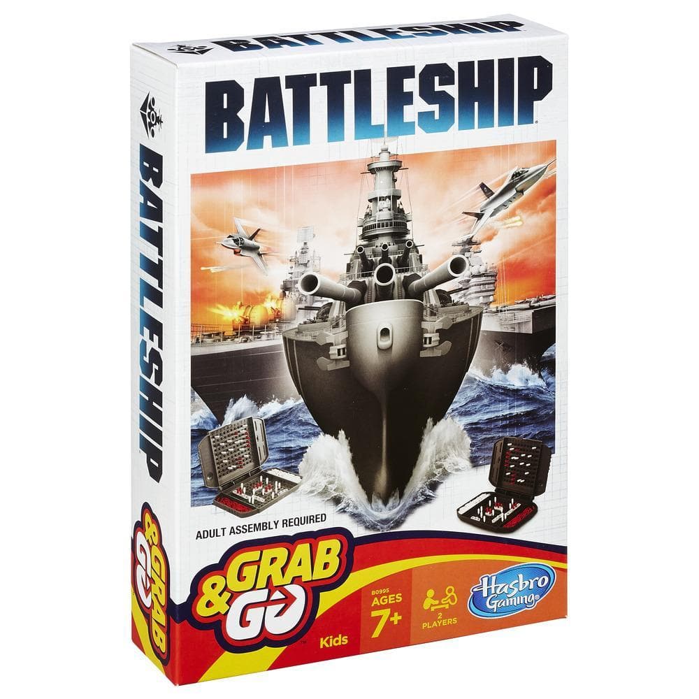 Hasbro-Grab & Go Travel Game Assortment-B0995-Battleship-Legacy Toys