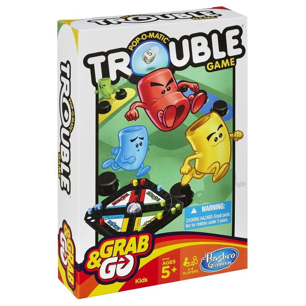 Hasbro-Grab & Go Travel Game Assortment-B1003-Trouble-Legacy Toys