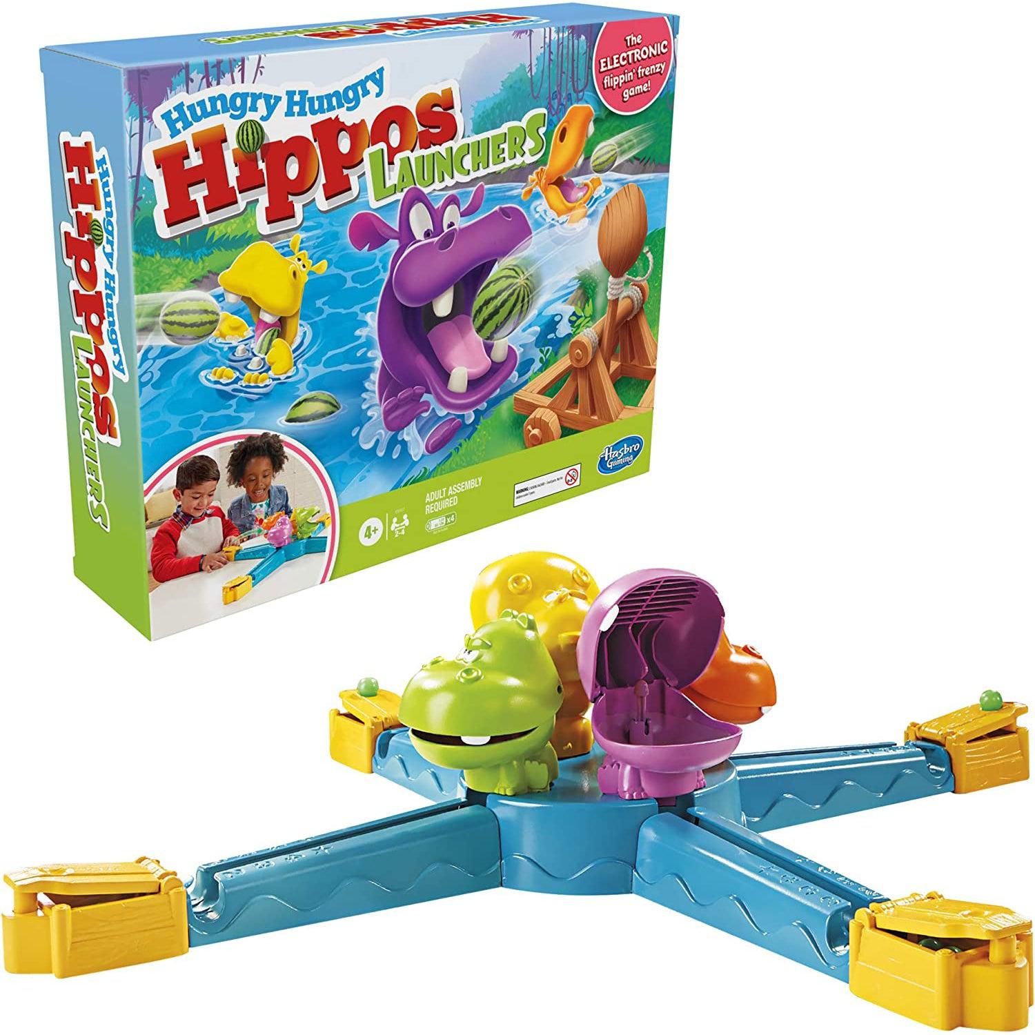 Hasbro-Hungry Hungry Hippos Launchers-E9707-Legacy Toys