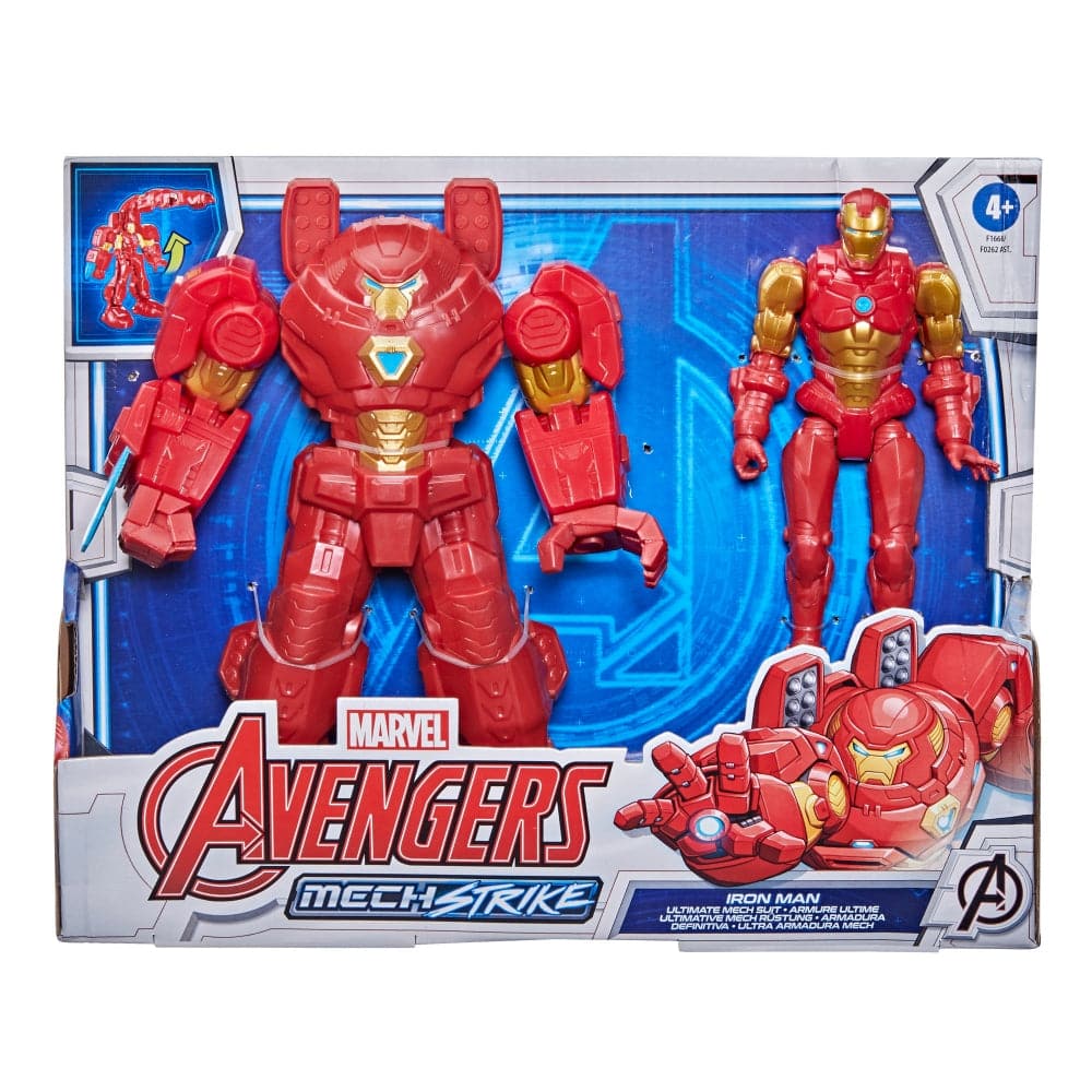 Hasbro-Marvel Avengers Mech Strike 8 Inch Ultimate Mech Suit Iron Man-F1668-Legacy Toys