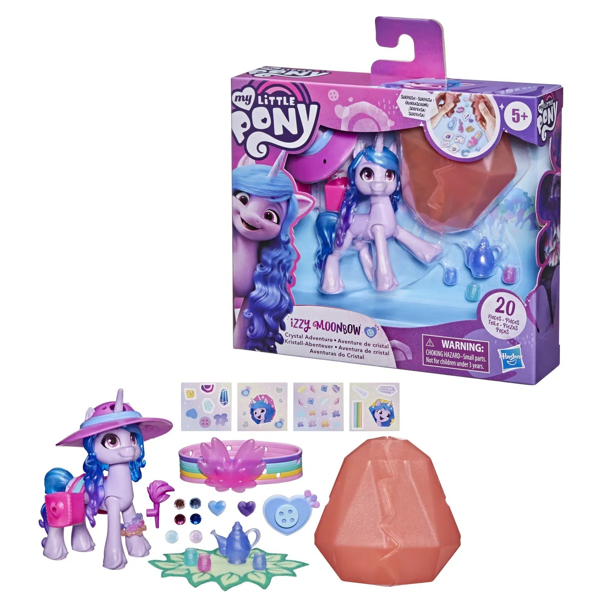 Hasbro-My Little Pony: A New Generation Crystal Adventure-F3542-Izzy Moonbow-Legacy Toys