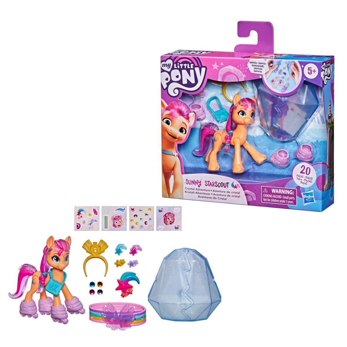 Hasbro-My Little Pony: A New Generation Crystal Adventure - Sunny Starscout-F2454-Legacy Toys