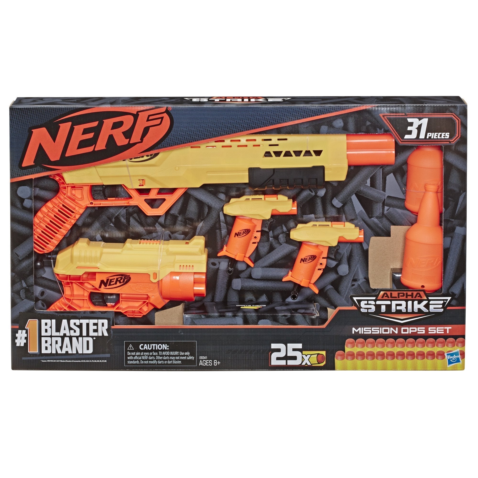Hasbro-Nerf Alpha Strike 31-Piece Mission Ops Set-E8341-Legacy Toys
