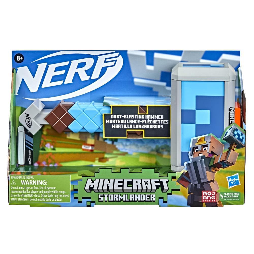 Hasbro-Nerf Minecraft Stormlander Hammer-F4416-Legacy Toys
