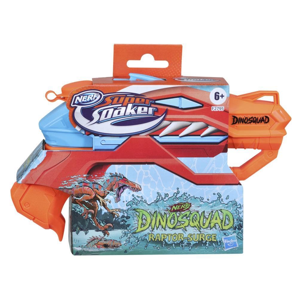 Hasbro-Nerf Super Soaker DinoSquad Raptor-Surge Water Blaster-F2795-Legacy Toys