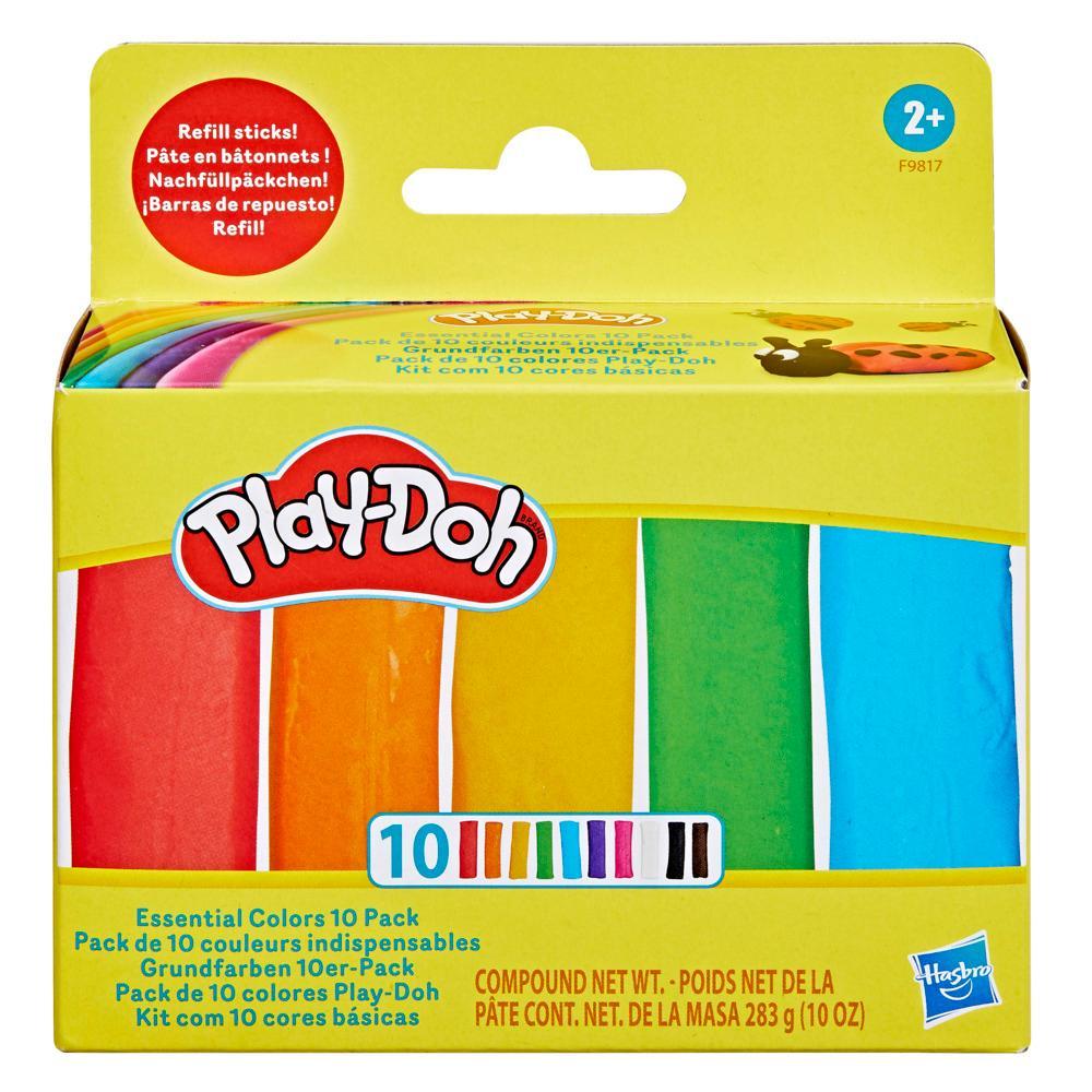 Hasbro-Play-Doh Essential Colors 10 Pack of Refill Sticks-F98175-Legacy Toys