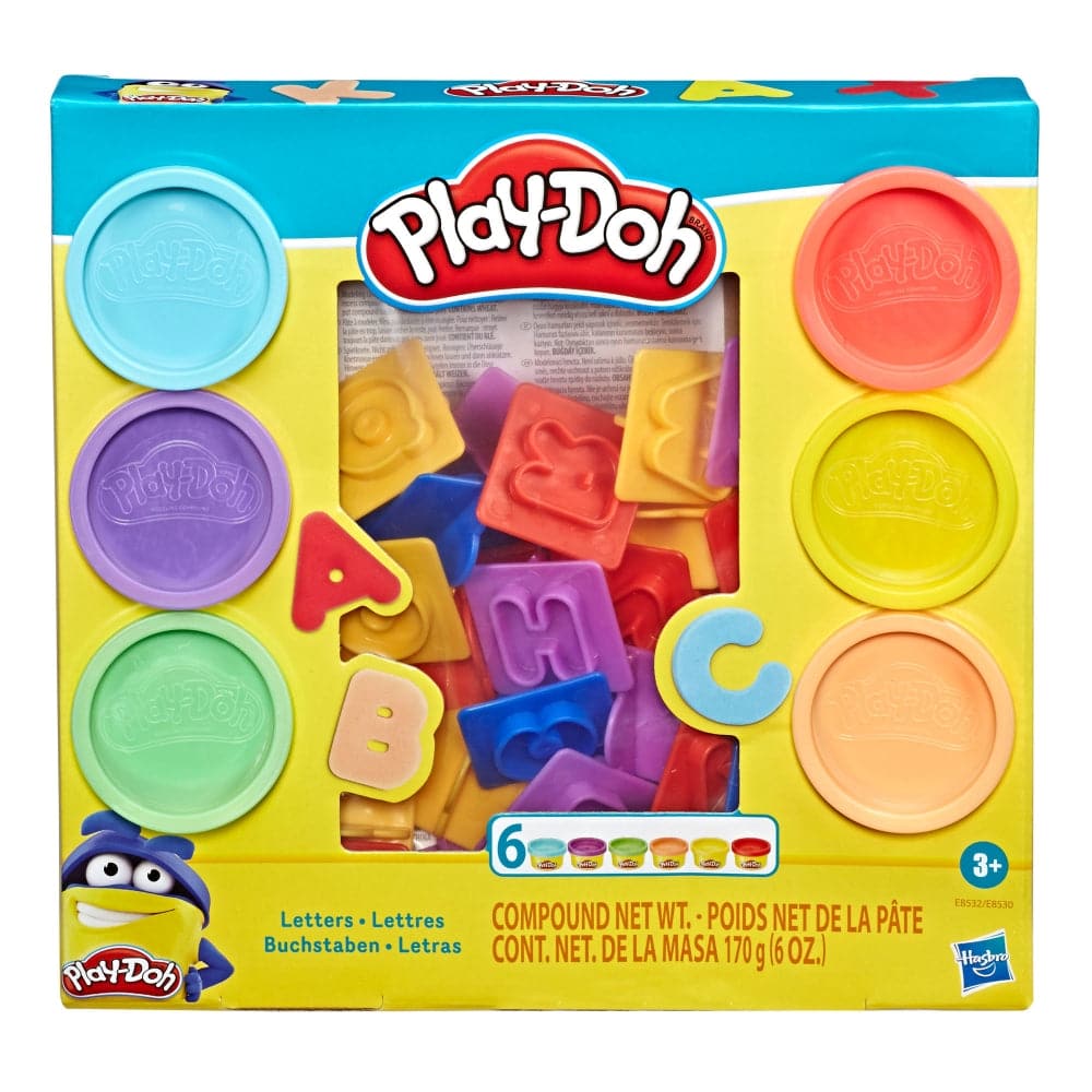 Hasbro-Play-Doh Fundamentals Assortment-E8532-Letters-Legacy Toys